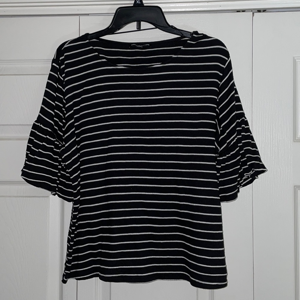 Cable & Gauge striped top